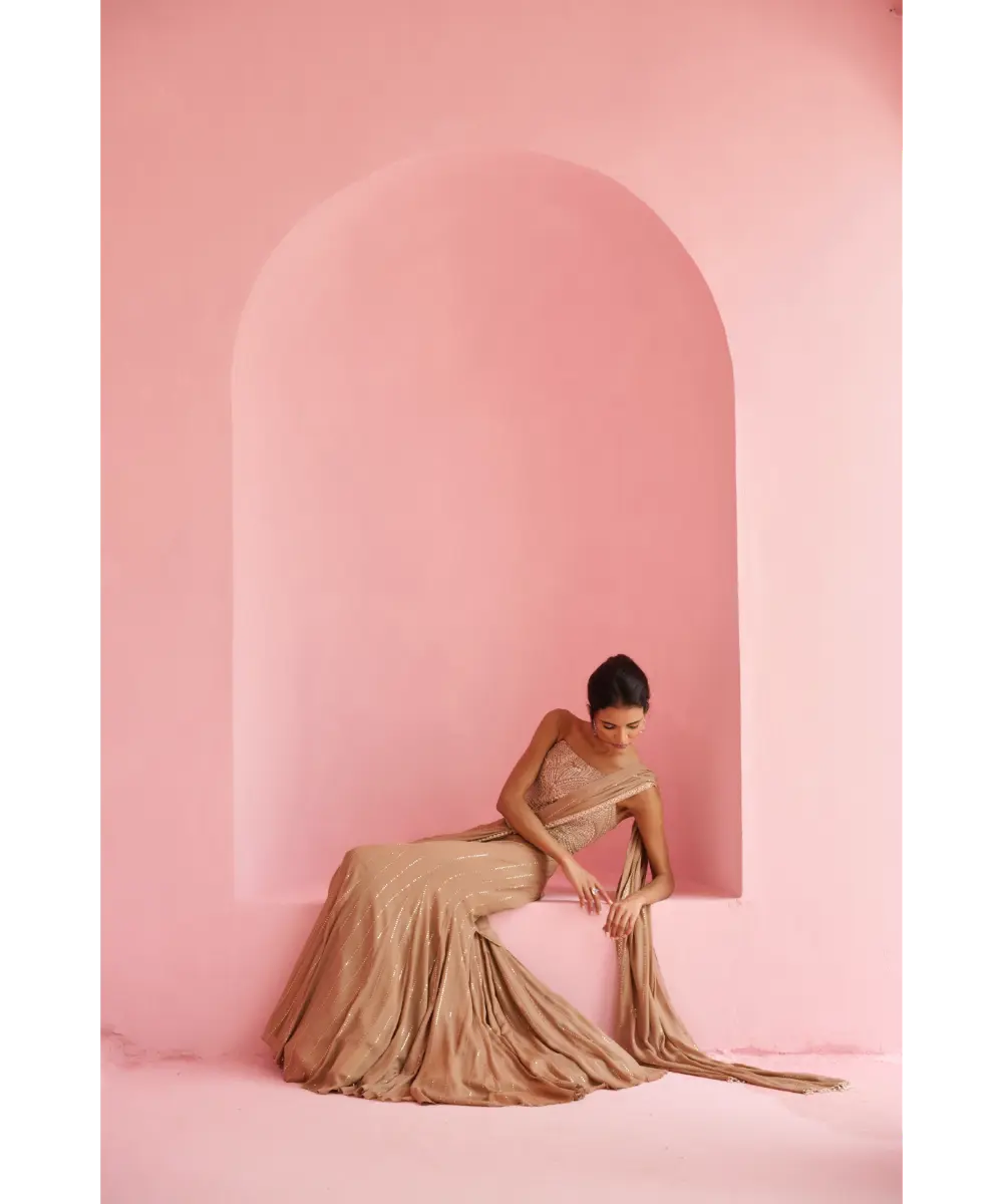 CHAMEE AND PALAK - Stella Pre-Drape Saree