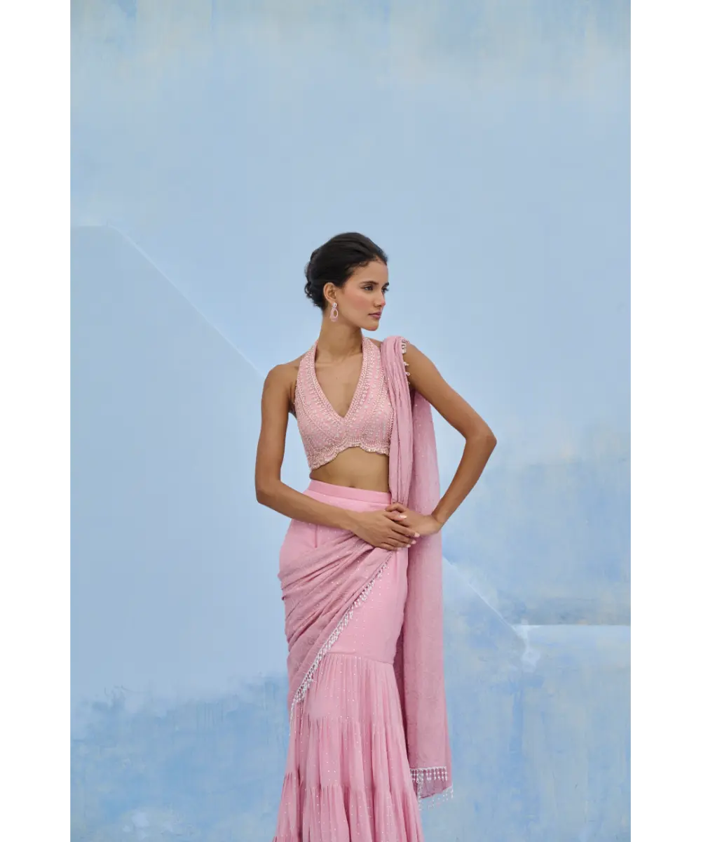 CHAMEE AND PALAK - Razia Pre-Drape Saree