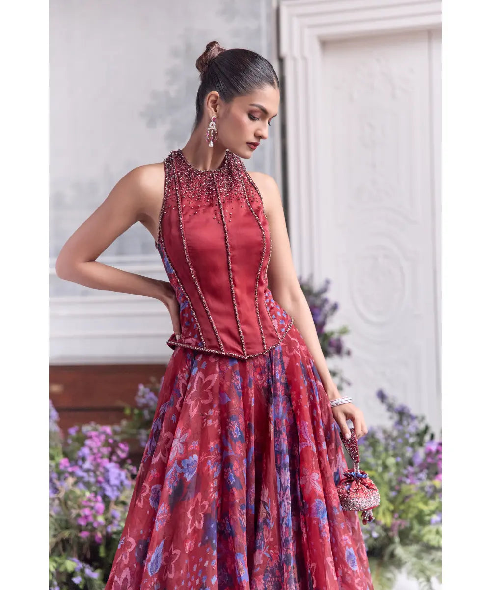 RACER BACK CORSET TOP PAIRED - SAFIYA