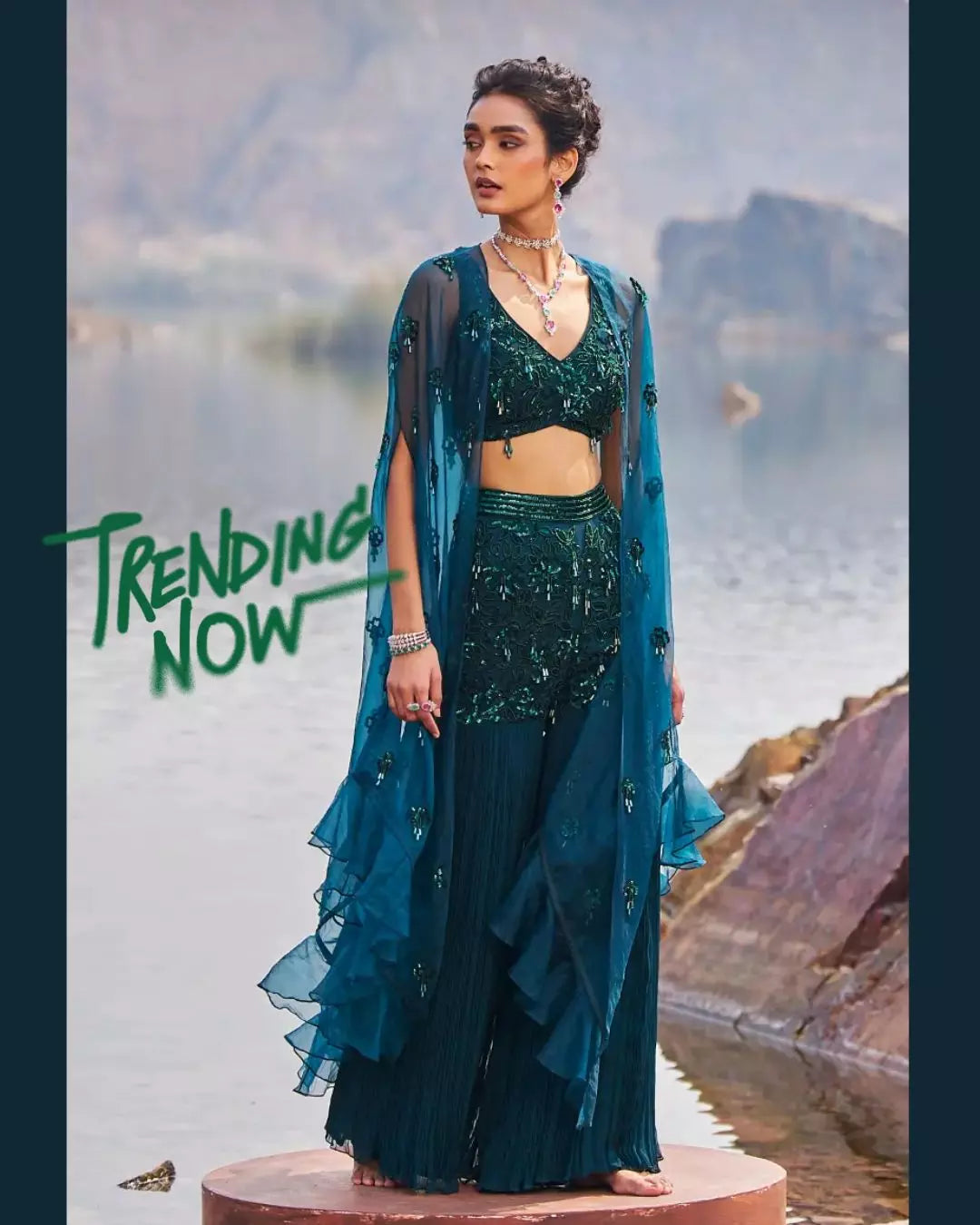 Nidhika Shekhar - Jilmil Sitaare Jalsaa Sharara Set